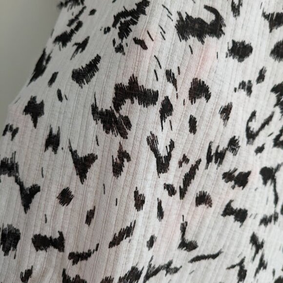 Nine West Black and White Print Blouse Size XXL - Picture 6 of 10